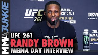Randy Brown: Alex Oliveira's 'back against the wall' | UFC 261 media day
