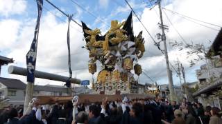 北条節句祭　本宮　西上野　神明神社　屋台差し上げ　その２