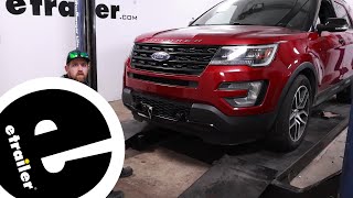 Installation Guide for the etrailer Invisible Base Plate Kit - 2017 Ford Explorer