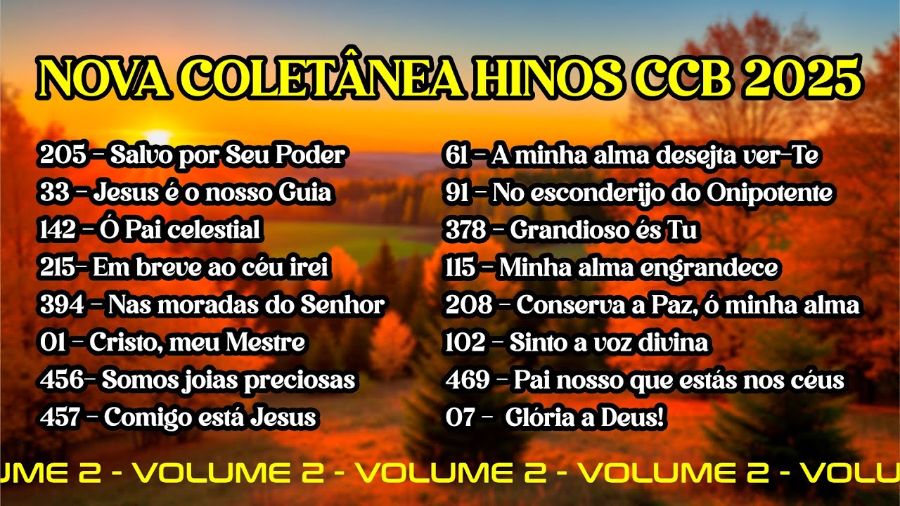 Coletânea De Hinos Ccb Vol2 Youtube