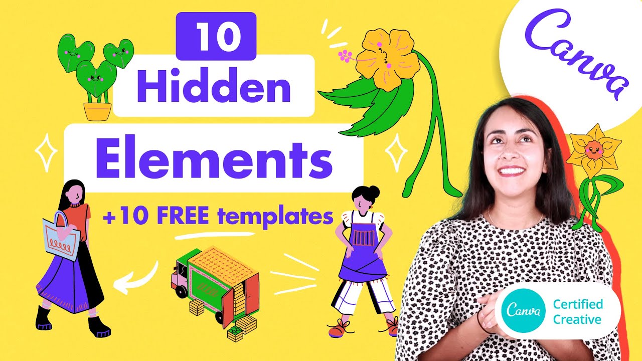 Top 10 Keywords To Find Awesome Hidden Elements In Canva For Free Youtube