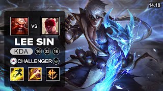 Lee Sin vs Gragas Jungle - KR Challenger - Patch 14.18 Season 14