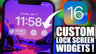 Best iOS 16 Custom Lock Screen WIDGETS !