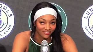 Emotional WNBA Star Angel Reese Cries Talking About Inspiring Athletes