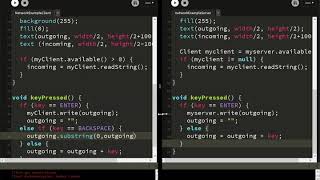 Network Programming in Processing Lesson 2 - Adding Typing to your Chat Program