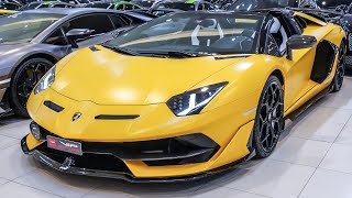 Matte Yellow Lamborghini Aventador SVJ Roadster - Exclusive Super Sports Car