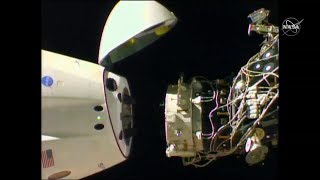 Crew Dragon ғарыш кемесінің ХҒС-тан бөлінуі (Crew Dragon Undocking from ISS)