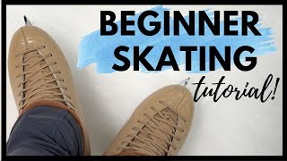 ICE SKATING FOR BEGINNERS! Skating Lesson