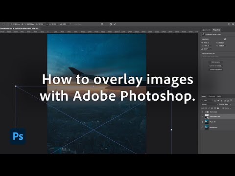How To Overlay and Merge Images Adobe Photoshop