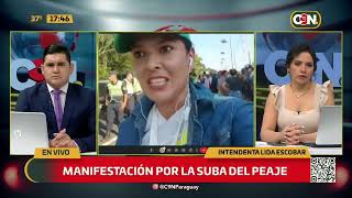 Manifestación por la suba del peaje