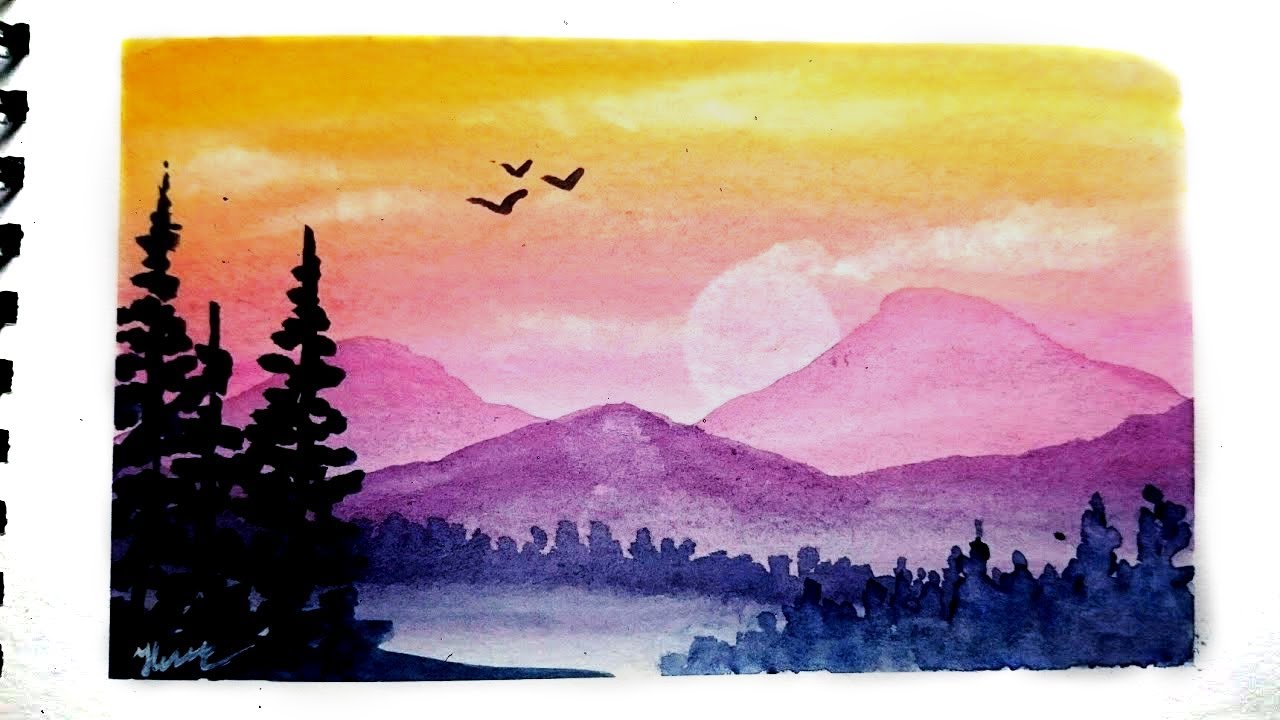 Very Easy Watercolor Paintings Of Landscapes