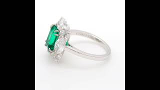 GREEN DIAMOND RING 4.66CT ASTTERIA