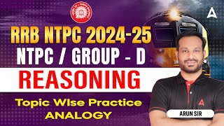 RRB Group D, NTPC Reasoning Class 2025 in Tamil | Analogy Reasoning Questions | by Arun Sir