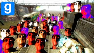 100 Obunga Battle Royale: Obunga Showdown on a Moving Train in Garry's Mod  🔥🔥 #garrysmod #nextbots