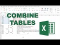 How to line up the rows from two tables in excel | LAMBDA