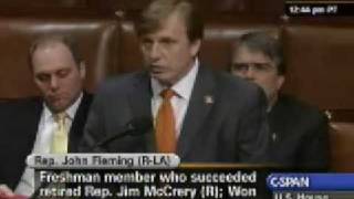 Rep. Fleming speaks on the wasteful Washington spending in the Stimulus bill