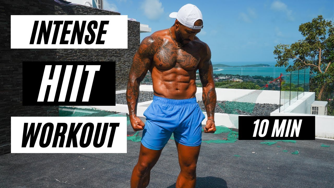 10 Min | Intense Full Body HIIT Workout | No Equipment - YouTube