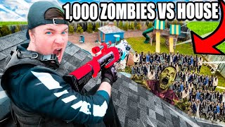 1000 ZOMBIES Vs MY HOUSE! 24 Hour Challenge