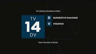 Fox Viewer Discretion is Advised TV-14-DV (Dark Theme)