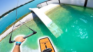 CRAZY POOL GAP! - WAKEBOARDING