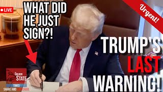 You Will NOT BELIVE What Trump just Signed on Air Force One and WARNS Hamas that they are FINISHED!