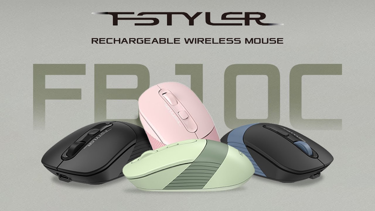 A4tech Fstyler Fb10c Multimode Rechargeable Wireless Mouse