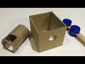 diy amazing spiral gumball machine from cardboard at home