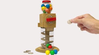 DIY Amazing Spiral Gumball Machine from Cardboard at Home