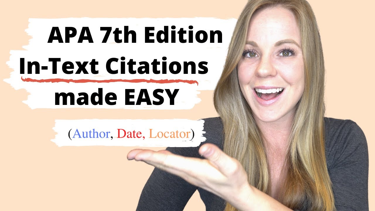 In-Text Citations Made Easy: APA 7th Edition Format - YouTube