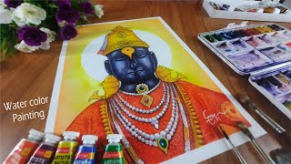 Vitthal Panting with Watercolor, Pandurang easy painting step by step, आषाढी एकादशी, art master gore