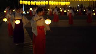 [広島]広島護國神社 万灯みたま祭・みこ踊り「護国の祈り」提灯Ver. 2018.5.26.