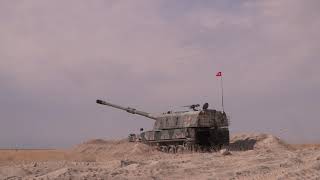 Turkish artillery live fire exercise (T-155 Fırtına(Storm)) #türkordusu