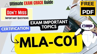 AWS MLA-C01| AWS Certified Machine Learning Engineer | Important Topics | Updated Course | Free PDF