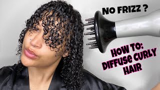 HOW TO: DIFFUSE CURLY HAIR