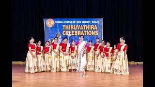 Thiruvathira by kids at KHNJ -Sowparnika Dance Academy