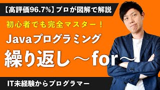 【Javaプログラミング入門 #10】繰り返し〜for〜（構造化プログラミング/for文） ※1.5倍速での再生を推奨