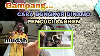 Gampang...Cara Bongkar Dinamo Pencuci Sanken