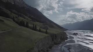 Droning at the Enilchek Glacier in Eastern Kyrgyzstan