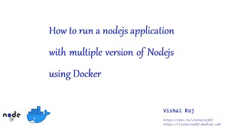 How to run a node app with multiple version of node using docker