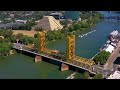 sacramento the capital city of california 4k drone video