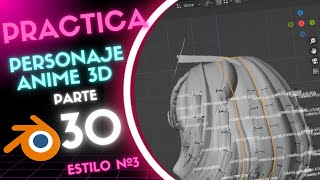 【Blender 3.2.1】Practica de Creacion de personaje anime 3d,Estilo Nº3,Parte 30【Rig y huesos】