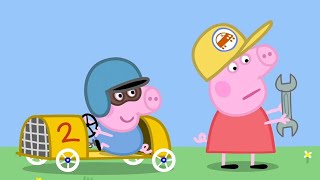 Świnka Peppa | Samochód wyścigowy | Bajki Po Polsku | Peppa po Polsku