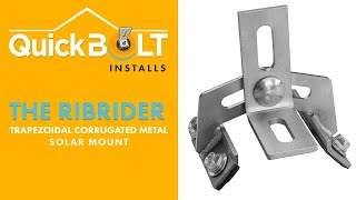 Install the QB RibRider - Adjustable Corrugated Solar Mount 90/180 Combo