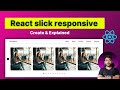 How to create responsive slick slider in react.js | part1  ✅