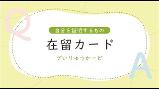 14 在留カードって何ですか？