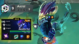10 Cost 3 Star Aurelion Sol | 9 Astral | Set 7 TFT