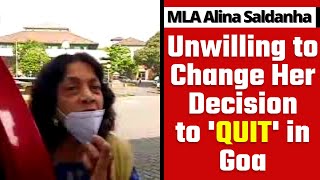 BJP MLA Alina Saldanha Unwilling to Change Her Decision to 'Quit' in Goa | Goa Elections 2022