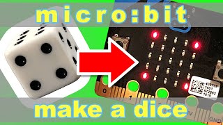 How to make a dice 🎲 on your Microbit project tutorial #microbitcoding #microbit #microbitproject