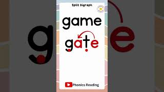 Magic E Words | Split Digraph #phonics #learning #learning