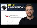 How to Set Up Subscriptions on Squarespace (Step By Step 2026)